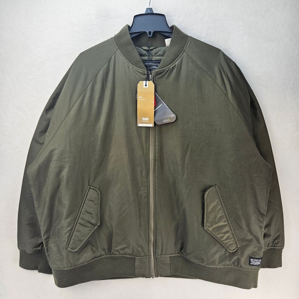 LEVI'S MEN'S XXL FILBERT FLIGHT JACKET OLIVE NIGHT GREEN A44180009 RELAXED FIT